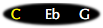 C-Eb-G